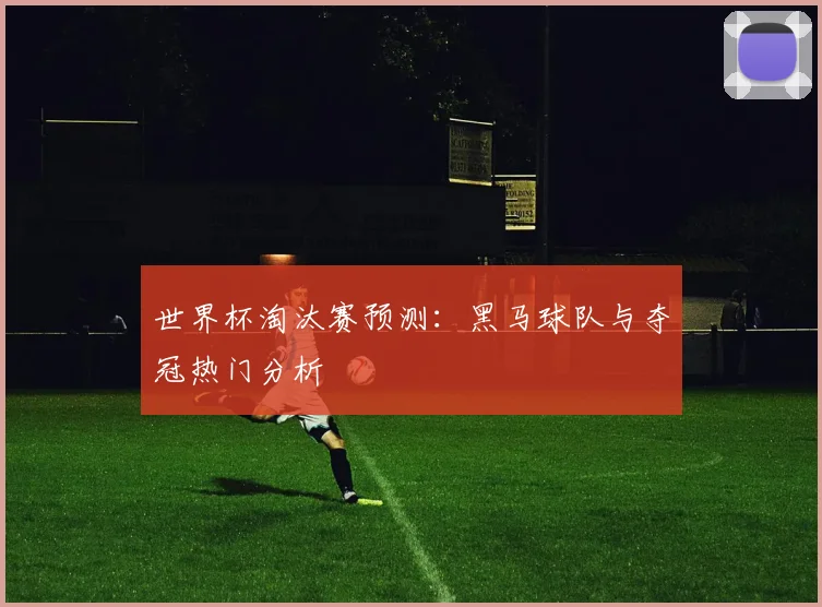 世界杯淘汰赛预测：黑马球队与夺冠热门分析